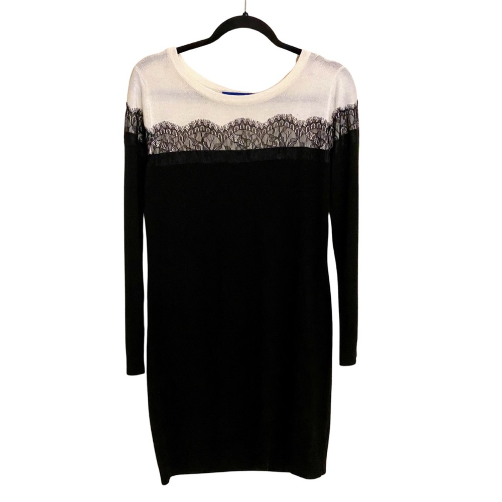 Long Sleeve Black and White dress by Apt. 9